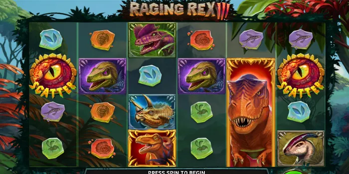 Fitur Bonus Slot Raging Rex 3