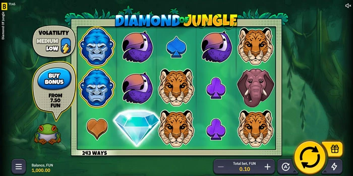 Gameplay-Slot-Diamond-of-Jungle